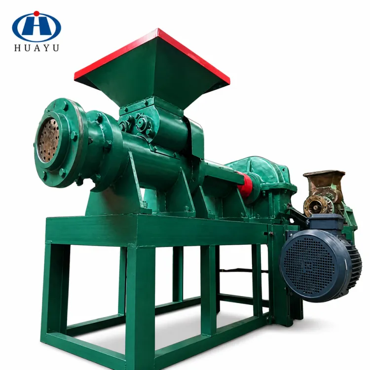 HUAYU Screw Extrusion Honeycomb Coal Briquette Making Machine Charcoal Powder Briquette Press Production Line Manufacturer