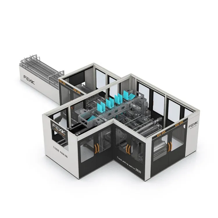 Full Automatic Small Toilet Paper Production Line With Toilet Single Roll Packing Machine