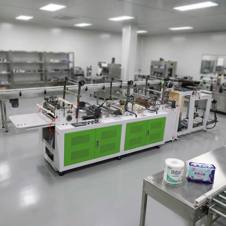 High Speed Toilet Paper Rewinding Machine Toilet Roll Making Production Line