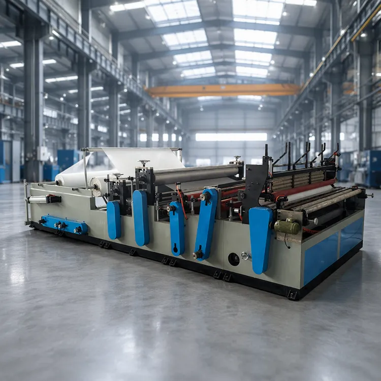Automatic Machine to Make Embossing Rewinder Toilet Paper Roll Production Line