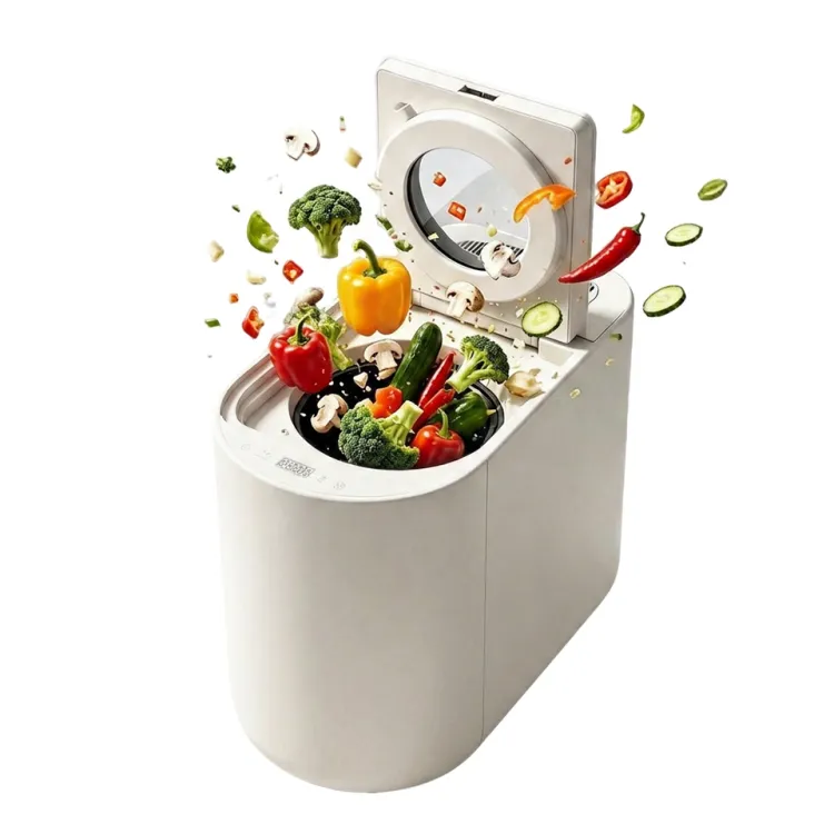 4.5L 650W Electric Household Batch Feed Food Recycler Machine Silencer Technology 35dB food dehydrator