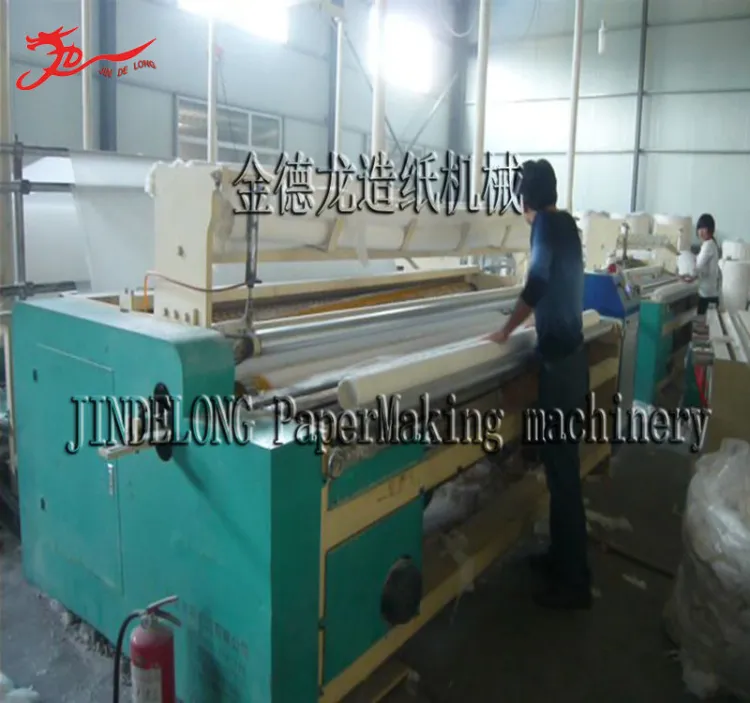 Automatic Toilet Paper Production Line Restroom Tissue Toilet Paper Roll Rewinding Embossing Paper Machine