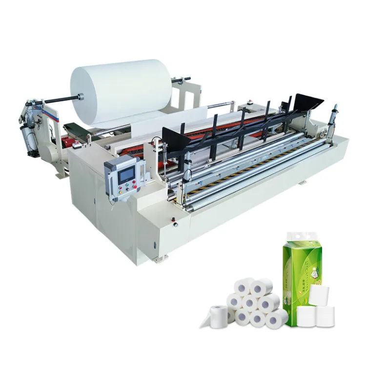 High Speed Fully Automatic Toilet Tissue Production Line with Rewinding, Embossing and Packing