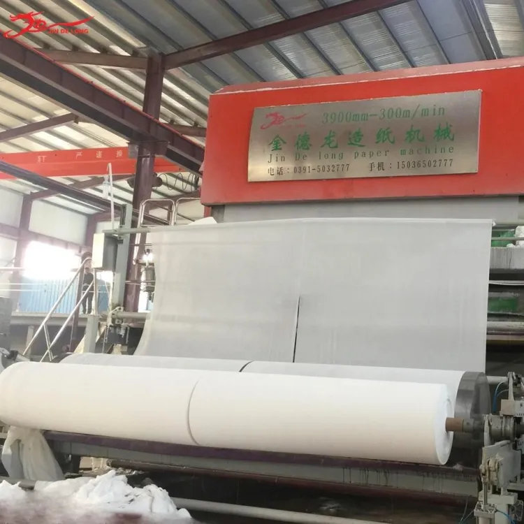 3900mm Jumbo Roll Tissue Paper Making Machine Waste Paper Recycling Toilet Tissue Manufacturing Line