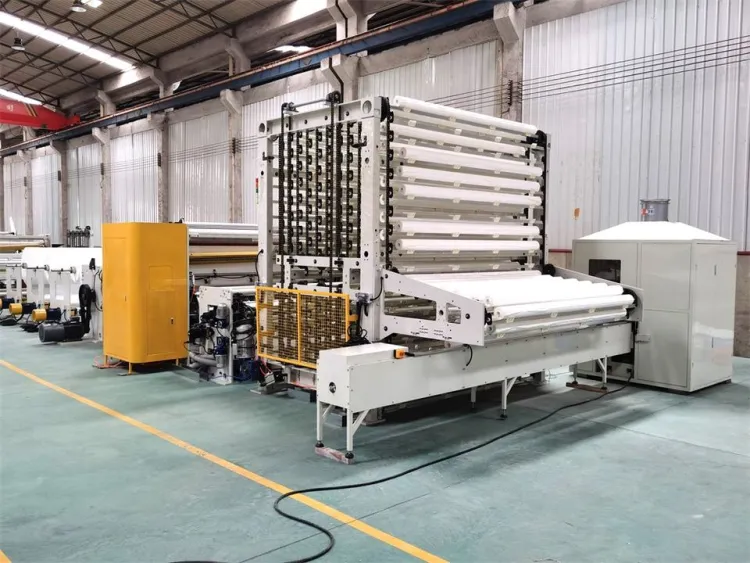 Fast and Simple Non-stop Toilet Paper Production Line 450m/min High Speed Toilet Paper Making Machine