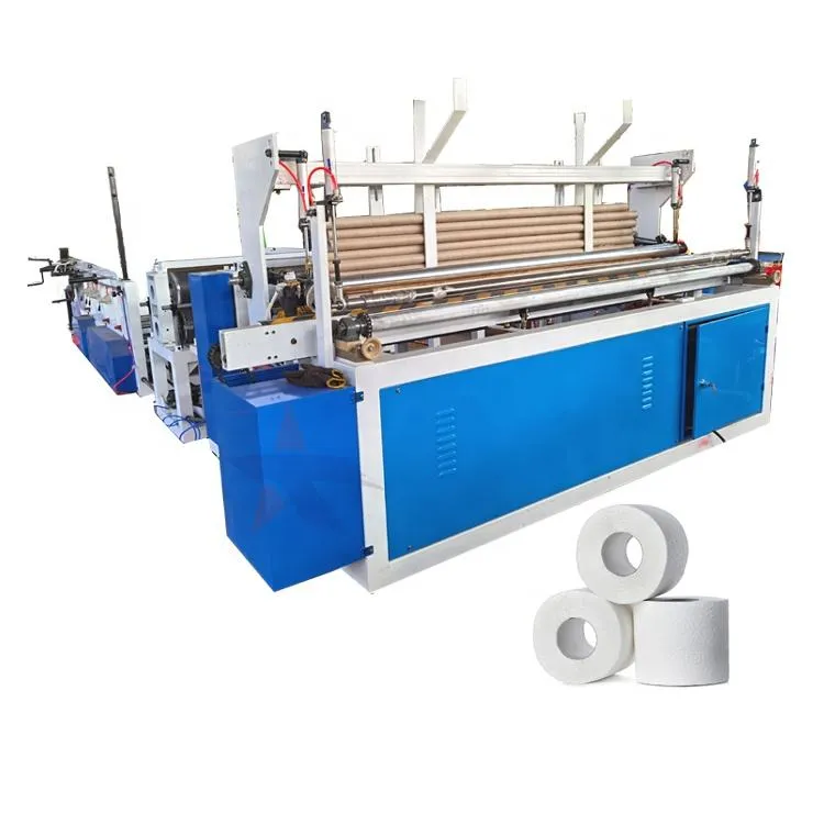 Xingtu CE Certified Fully Automatic PLC Motor Small Toilet Tissue Paper Roll Making Machine Production Line 200m/min