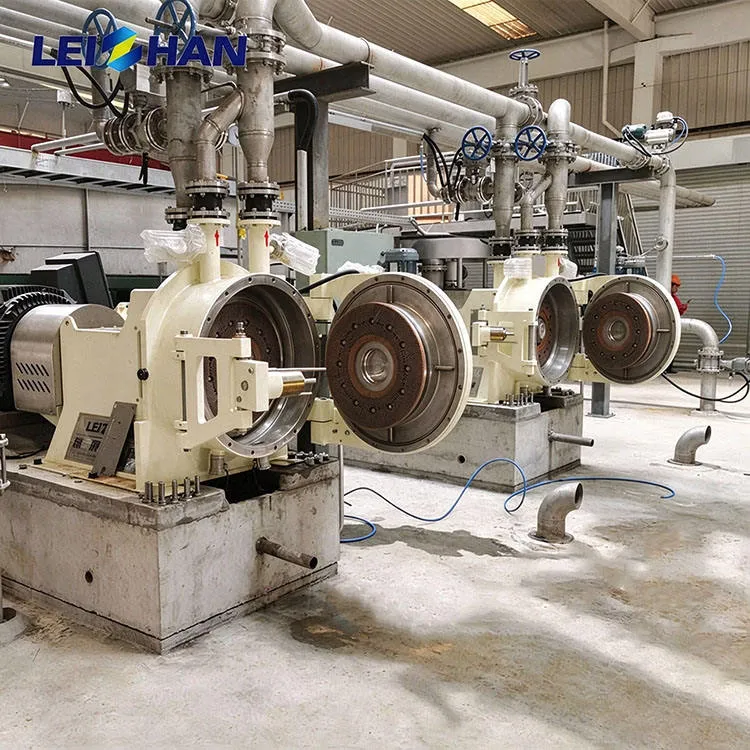 Paper Industry Paper Pulp Refiner Machine Waste Paper Recycling Pulp Line Double Disc Refiner