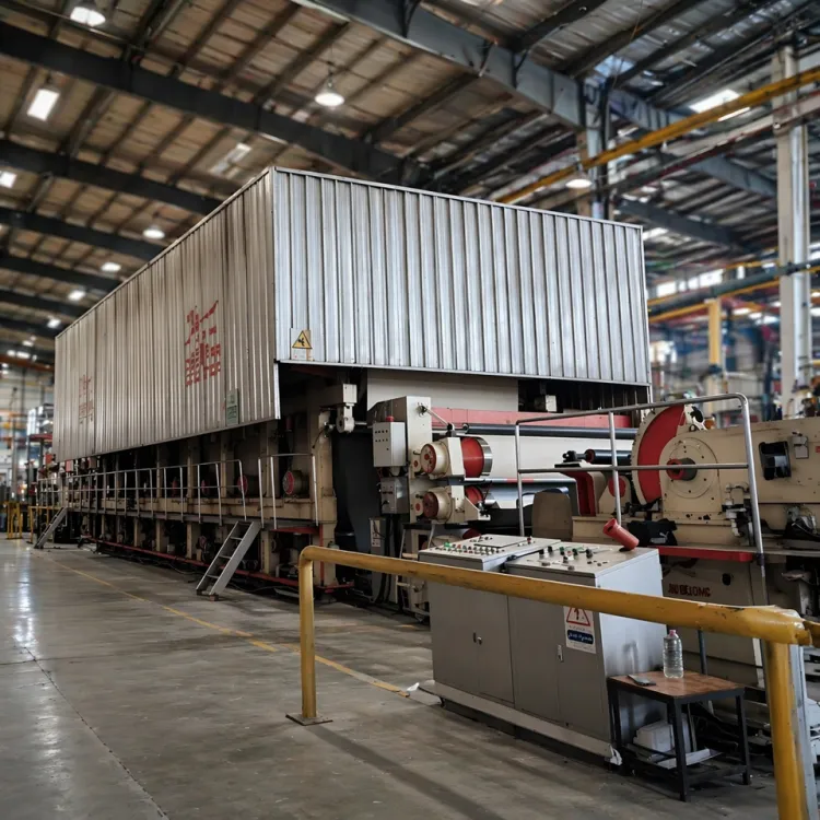 Paper Mill Fully Automatic 3200mm Corrugated Jumbo Roll Paper Production Line Waste Carton As Raw Material