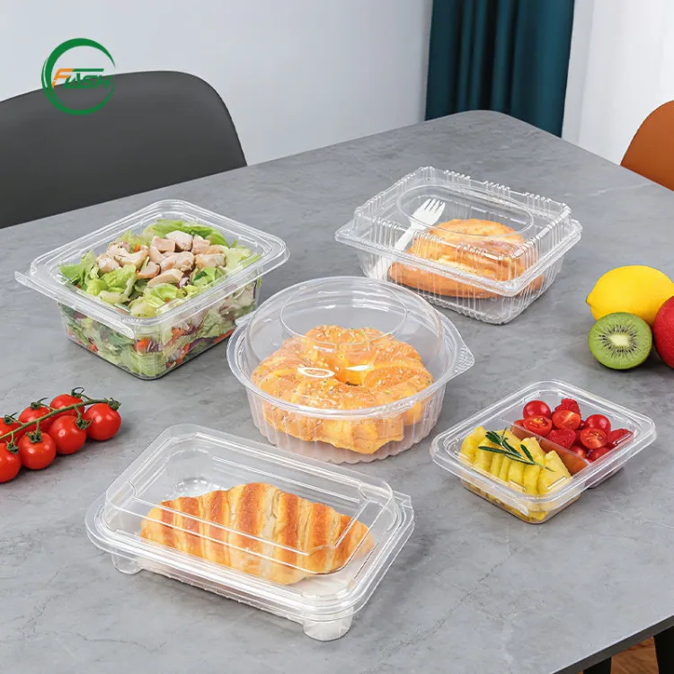 Flash Stackable PET Plastic Bakery Boxes With Nesting Design Maximizes Warehouse Space Reduces Logistics and Shipping Costs