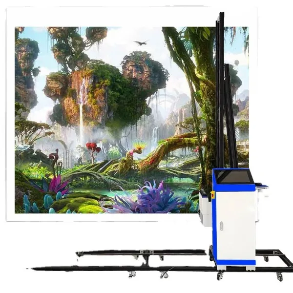 SONGMAO Vertical Wall Painting Machine Outdoor And Indoor Wall Printing Machine HD Precision 3D TV Background Wall Printer