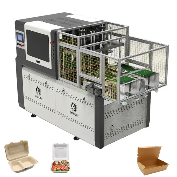 Disposable Foil Aluminum Box Making Machine For Food Takeway Container