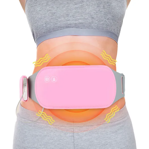 Electric Hot Compress Warm Uterus Belt Menstrual Pain Relief Heating Pad Period Cramp Massager