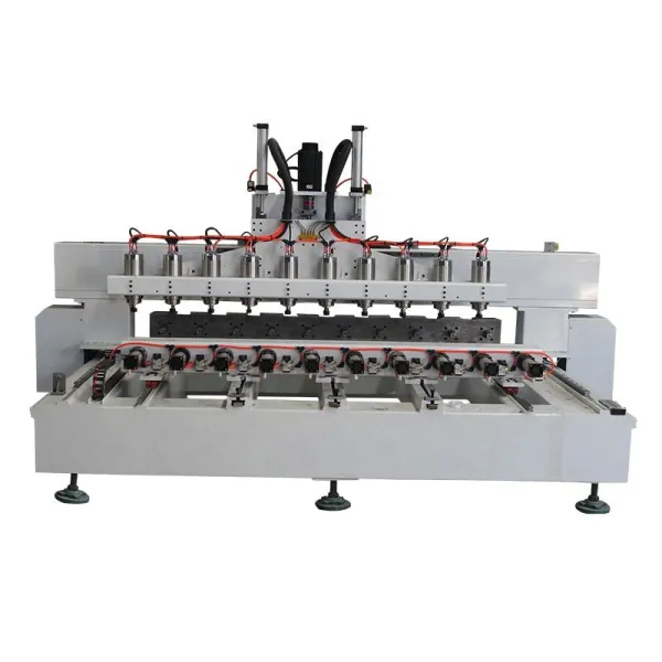 10 Rotary Heads 4d Wood CNC Graver For Wooden Legs