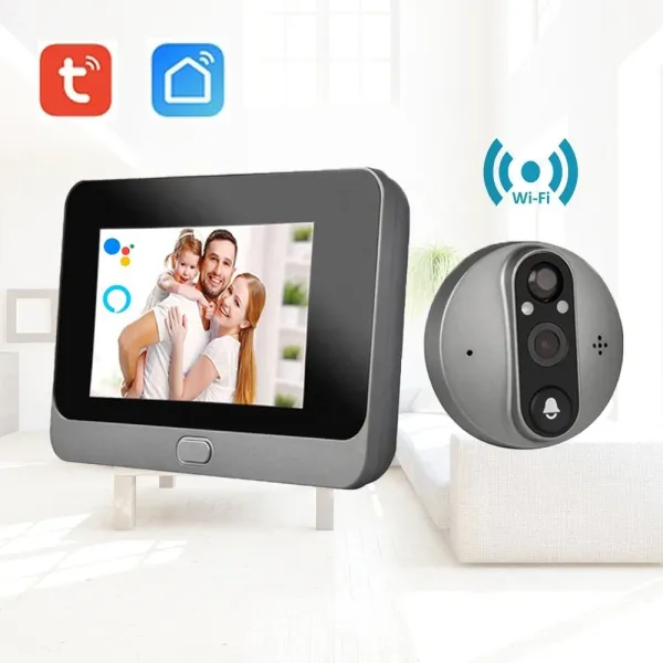 4.3Inch Viewer Camera Tuya Wifi Door Peephole Video Intercom Monitor Digital Viewer Smart Doorbell