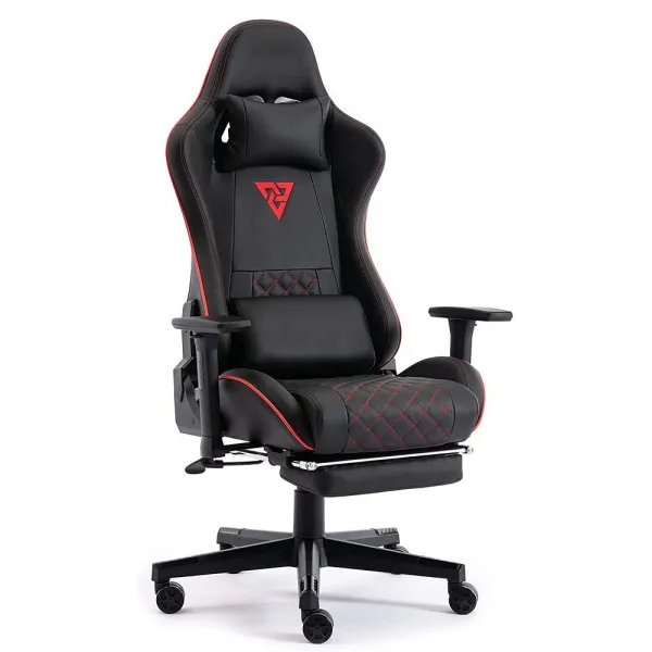 Diamond Sewing Sillas Gamer 3D Adjustable Armrest Premium PU leather Gaming Chair