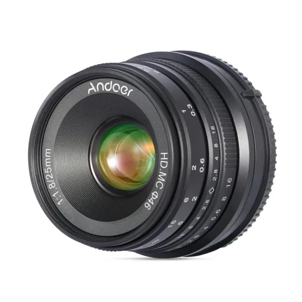 25mm F1.8 APS-C Manual Focus Camera Lens Large Aperture Wide Angle Replacement for Sony E-Mount Mirrorless Cameras