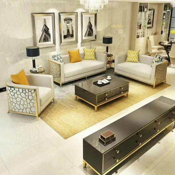 Luxury Sofa Set Lounge Sofa Living Room Furniture Wholesale 5 Star Home Furniture