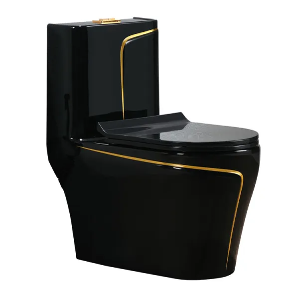 Modern Luxury Super Swirling Ceramic Bidet Siphonic One Piece Bathroom Toilet Bowl