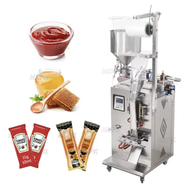 HZPK Vertical Liquid Cosmetics Tomato Paste Sachet Filling Sealing Packaging Automatic Machines