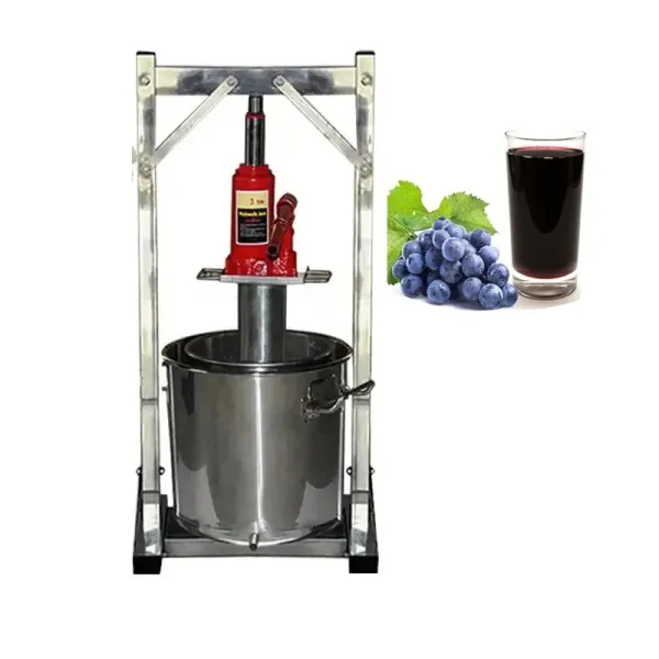 Commercial 22l Capacity Manual Hydraulic Fruit Juicer/hand Stainless Steel Grape Press Machine/small Grape Wine Pressing Machine