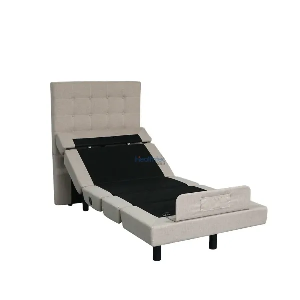 Modern  Queen Size Zero Gravity Massage USB Charging Ports Electric Adjustable Bed Frame Base with Headboard