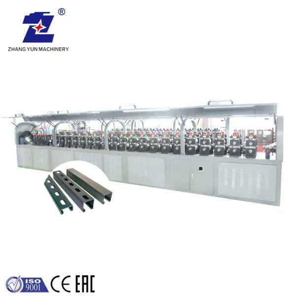Automatic Solar Strut Channel Roll Forming Machine Bracket Solar Structure Profile Making machine