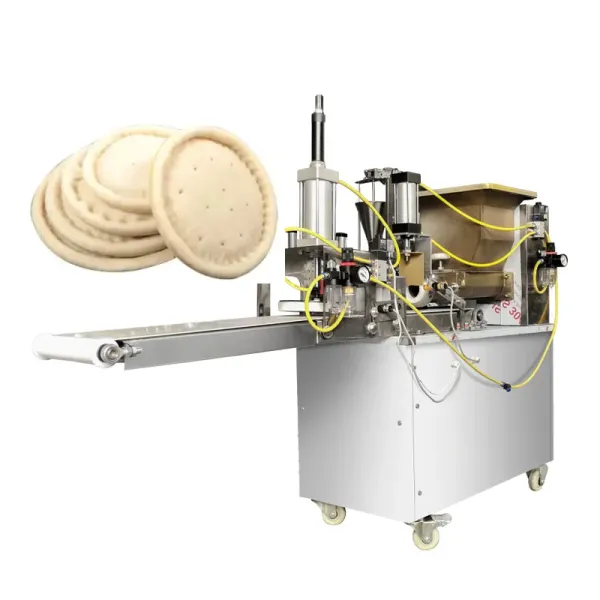 Mini hydraulic automatic bakery bread rounder press pizza ball making cutter sheeter machine