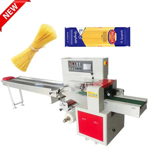 Easy to operate automatic horizontal pillow pasta spaghetti packaging machine