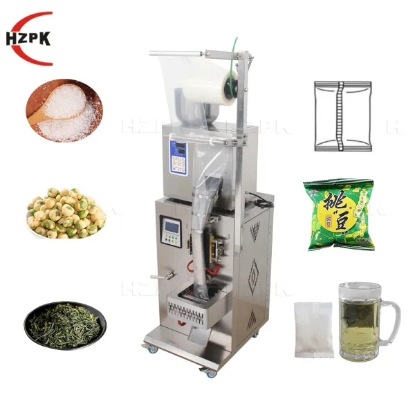 HZPK automatic spice granular peanut pod tea mini plastic pouch packaging machine