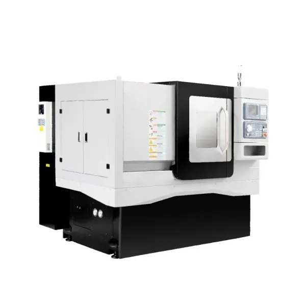 GT5245 CNC Flat Bed Lathe Machine for Metal, CNC Machinery with Live Tooling.