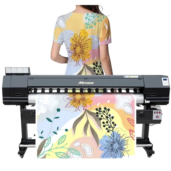 Mimage Fast Speed 1.8m/6ft XP600/i3200 head dye sublimation textile fabric inkjet printing machine price