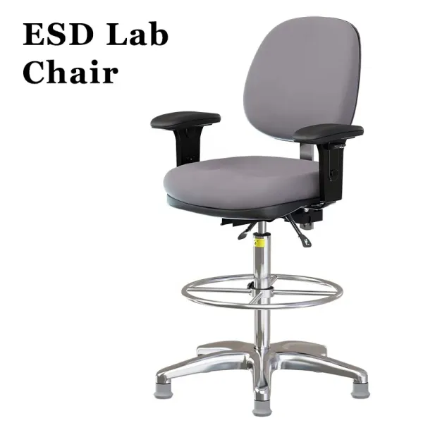 Laboratory chairs anti-static backrest rotate adjustable