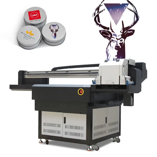 Three Head XP600 or I3200 UV 6090/9060 Printer 3d Varnish Printing Machine