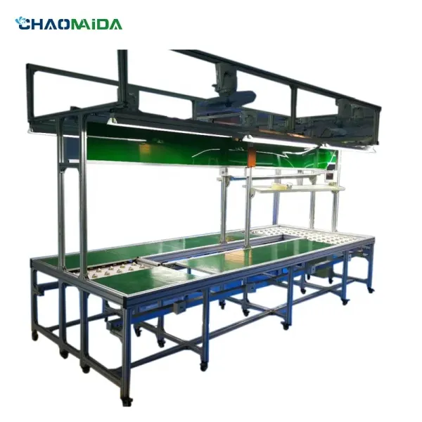Industrial Flexible Hand-Push Tooling Board Assembly Line with Ball Table Roller Conveyor Production Line.