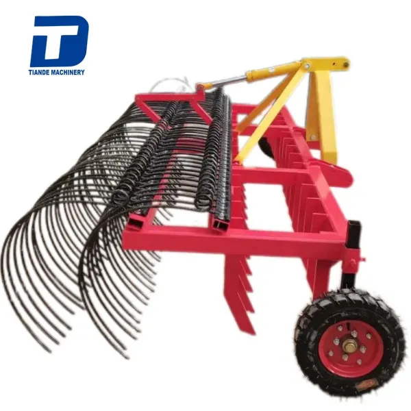 Small tractor Supporting Agricultural Rake Machine