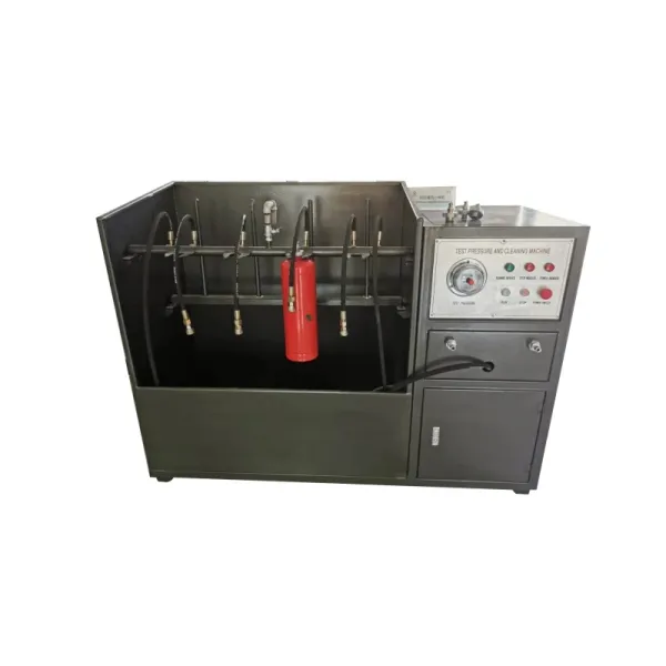 Hydrostatic pressure test machine for fire extinguisher making fire extinguisher cylinder