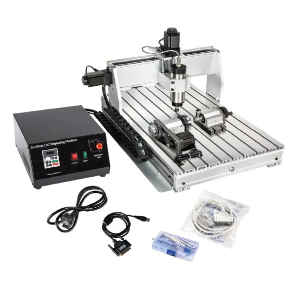 HLTNC 3020, 3040, 6040 Miniature Engraving Machine Carving Machine for Milling PCB, Wood, Holes, CNC Router for Aluminum Making.