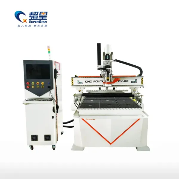 Superstar Auto Tool Changing Machine Wood Cutting Machine with 9KW Air-Cooling Spindle