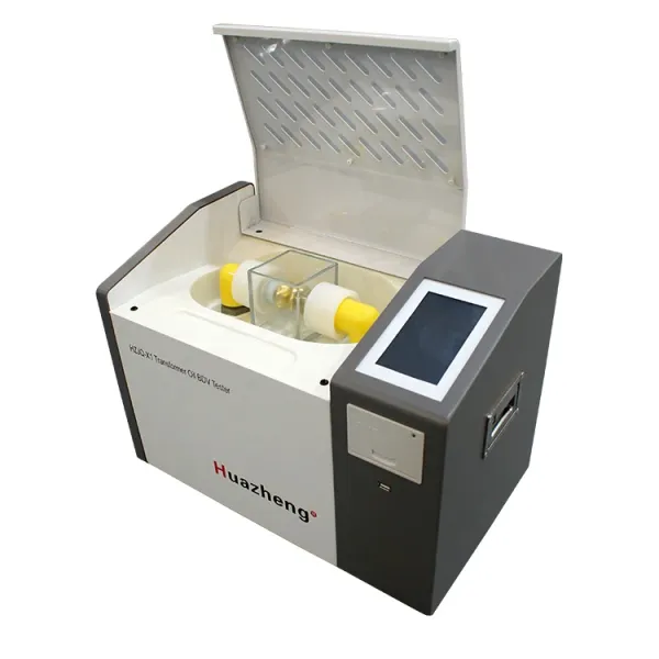 Electric HZJQ-X1 fully automatic bdv oil tester dielectric strength testing machine