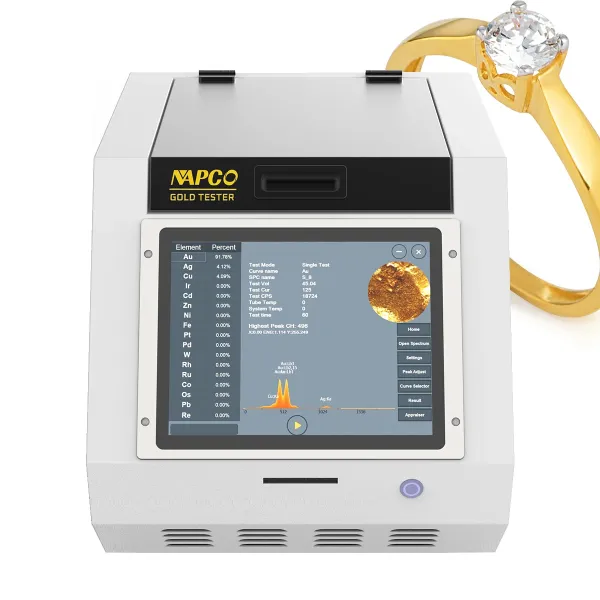 High Quality Gold Elements Metal Test New Arrival Gold Jewelry Karat Machine, Gold Analyzer, Gold Tester Purity Detector NAP8200