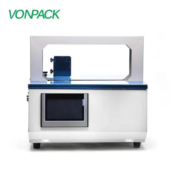 AG05-360 Strapping machine automatic paper tape opp book money bundling banding machine
