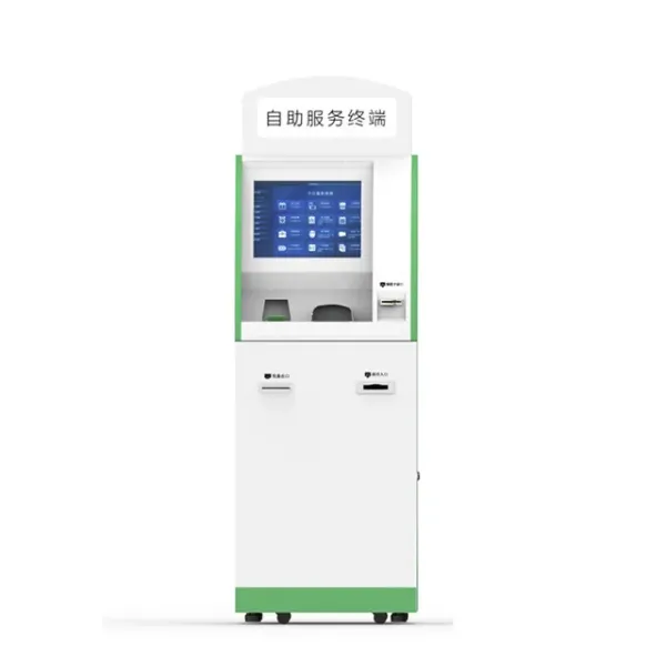 Automatic Self-Service Payment Kiosk with LCD Monitor and PC for Convenient Transactions