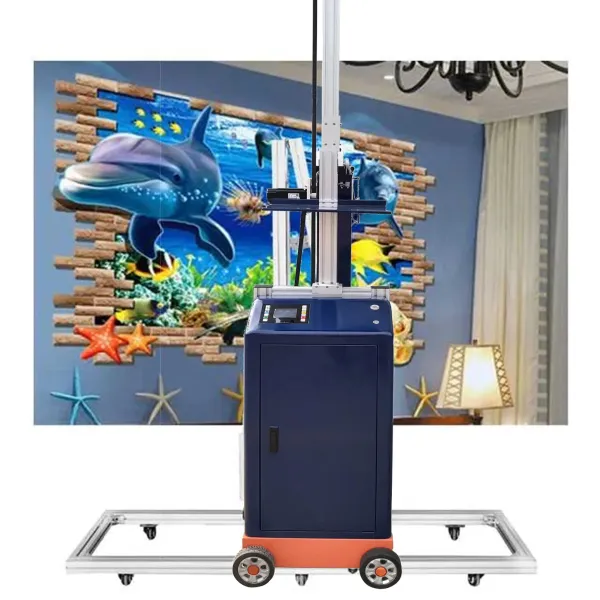 Print To Wall With Water Base Inkjet Printer For Indoor And Outdoor Article 3D Wall Painting Project