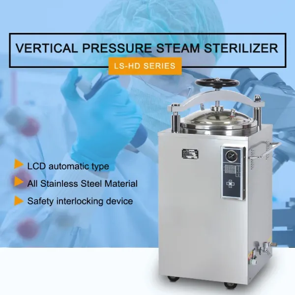Hospital 100L Vertical Steam Sterilizer Autoclave