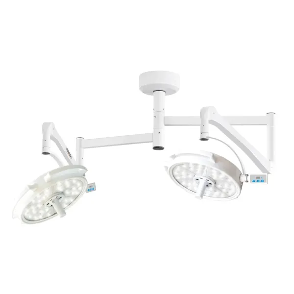 Chenwei Operating Light Medical Exam Double Arms Lamp Hospital Shadowless LED Ceiling Double Dome Surgical Light