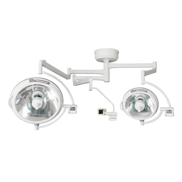 Operation Halogen Light Ceiling Mounted Double Arms Surgical Mobile Light Operating Lamp