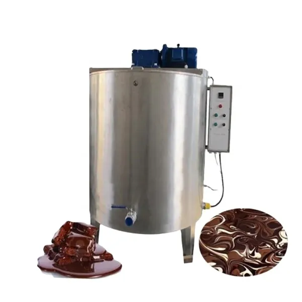 SUS304 Stainless Steel 500l 1000l Chocolate Storage Mixer Chocolate Heating Melting Machine Chocolate Paste Holding Tank