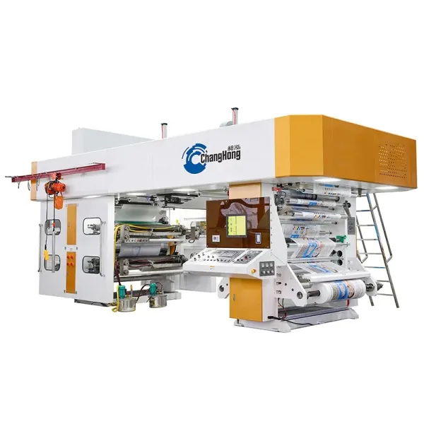 High-Speed 4-Color Flexo Label Printing Machine