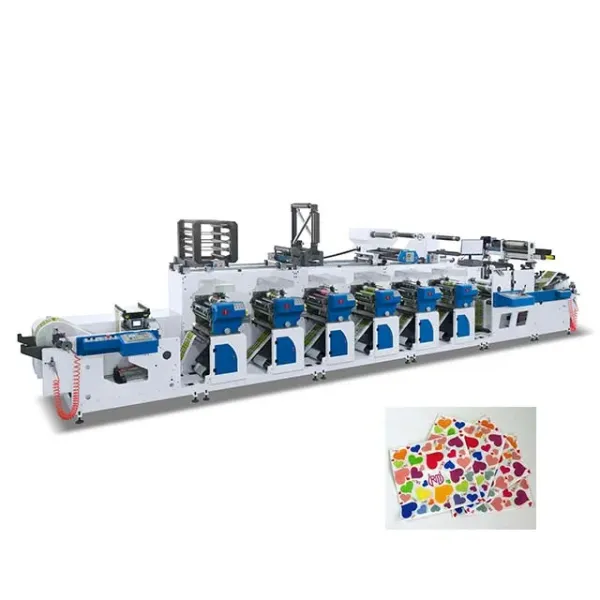 6-Color Reel Paper Horizontal Flexo Printing Machine: Flexographic Printers.