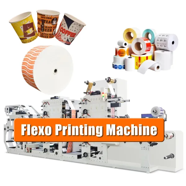 Automatic Flexo Paper Cup Die Cutting and Printing Machine:
